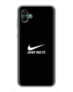 Чехол для Samsung Galaxy A04 с картинкой «Минимализм от Nike»