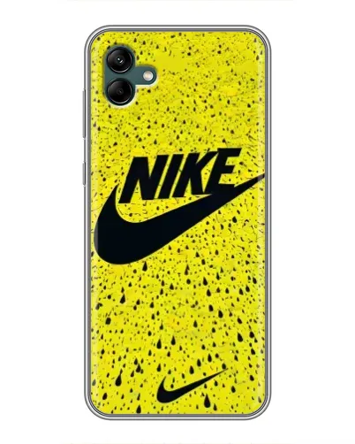 Чехол для Samsung Galaxy A04 с картинкой «Желтый текстурный Nike» Чехол для Samsung Galaxy A04 с картинкой «Желтый текстурный Nike»