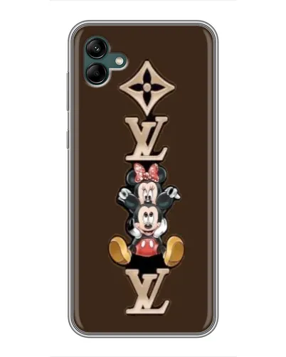Чехол для Samsung Galaxy A04 с картинкой «LV и Микки Маус»