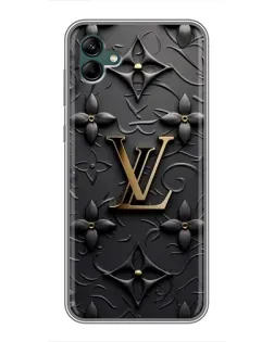 Чехол для Samsung Galaxy A04 с картинкой «Кожаная текстура LV»
