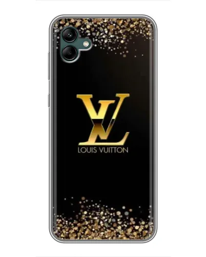 Чехол для Samsung Galaxy A04 с картинкой «LV — золотые искры»
