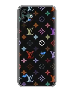 Чехол для Samsung Galaxy A04 с картинкой «Цветная монограмма LV»