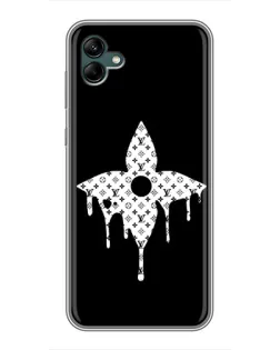 Чехол для Samsung Galaxy A04 с картинкой «Цветочная монограмма»