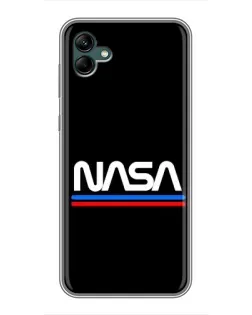 Чехол для Samsung Galaxy A04 с картинкой «NASA — классика Red Blue» Чехол для Samsung Galaxy A04 с картинкой «NASA — классика Red Blue»