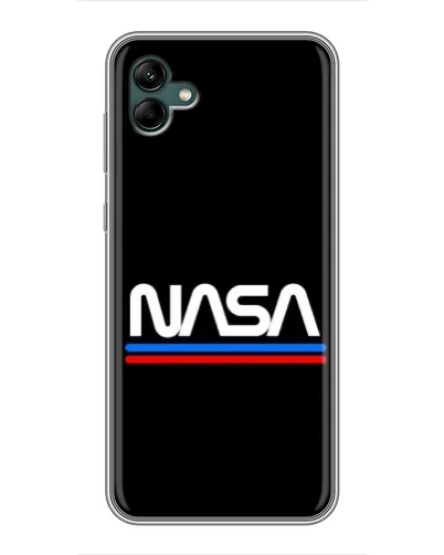 Чехол для Samsung Galaxy A04 с картинкой «NASA — классика Red Blue»