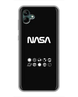 Чехол для Samsung Galaxy A04 с картинкой «NASA — технический принт» Чехол для Samsung Galaxy A04 с картинкой «NASA — технический принт»