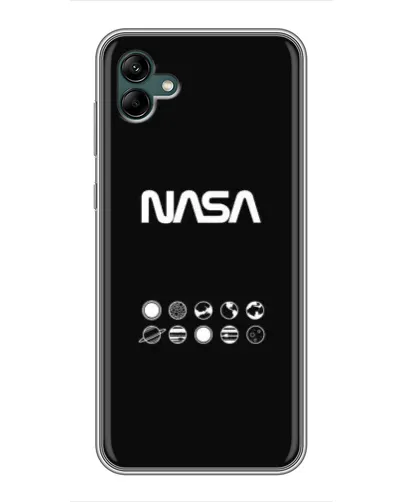 Чехол для Samsung Galaxy A04 с картинкой «NASA — технический принт»