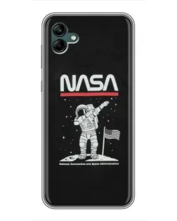 Чехол для Samsung Galaxy A04 с картинкой «NASA — шагаем по Луне» Чехол для Samsung Galaxy A04 с картинкой «NASA — шагаем по Луне»