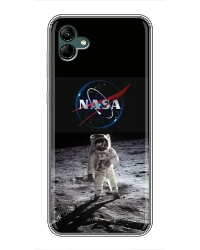 Чехол для Samsung Galaxy A04 с картинкой «Астронавт на Луне»