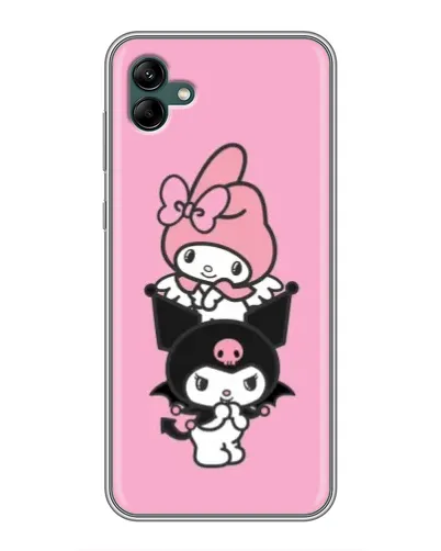 Чехол для Samsung Galaxy A04 с картинкой «My Melody и Kuromi» Чехол для Samsung Galaxy A04 с картинкой «My Melody и Kuromi»