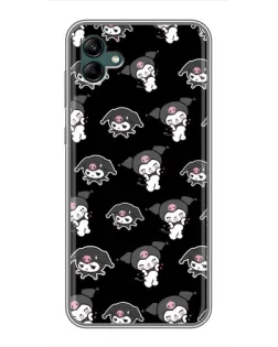 Чехол для Samsung Galaxy A04 с картинкой «Черный паттерн Kuromi» Чехол для Samsung Galaxy A04 с картинкой «Черный паттерн Kuromi»