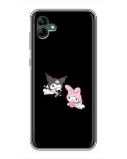 Чехол для Samsung Galaxy A04 с картинкой «My Melody и Kuromi» Чехол для Samsung Galaxy A04 с картинкой «My Melody и Kuromi»