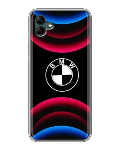 Чехол для Samsung Galaxy A04 с картинкой «Логотип BMW и неоновые дуги» Чехол для Samsung Galaxy A04 с картинкой «Логотип BMW и неоновые дуги»