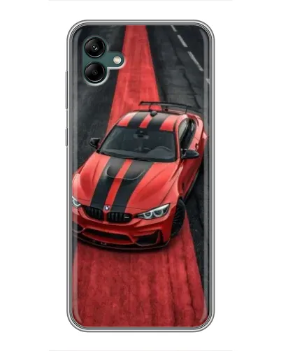 Чехол для Samsung Galaxy A04 с картинкой «BMW на красной дорожке» Чехол для Samsung Galaxy A04 с картинкой «BMW на красной дорожке»