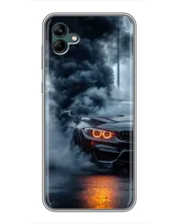 Чехол для Samsung Galaxy A04 с картинкой «BMW M-Power — абстракция»