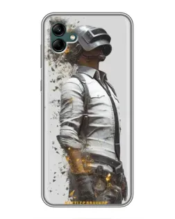 Чехол для Samsung Galaxy A04 с картинкой «PUBG — боец в пыли»