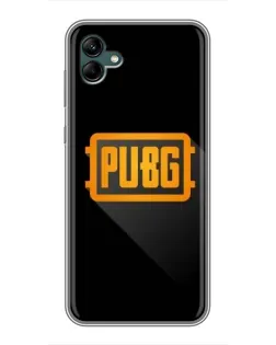 Чехол для Samsung Galaxy A04 с картинкой «PUBG — рамка лого»