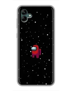 Чехол для Samsung Galaxy A04 с картинкой «Красный Among Us»