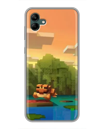 Чехол для Samsung Galaxy A04 с картинкой «Майнкрафт закат солнца» Чехол для Samsung Galaxy A04 с картинкой «Майнкрафт закат солнца»