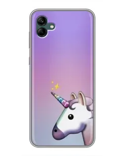 Чехол для Samsung Galaxy A04 с картинкой «Единорог градиент» Чехол для Samsung Galaxy A04 с картинкой «Единорог градиент»