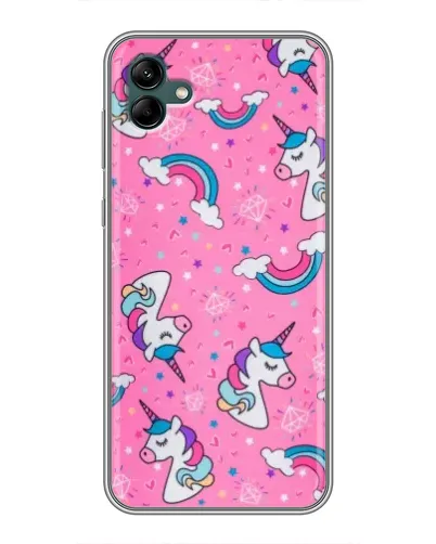 Чехол для Samsung Galaxy A04 с картинкой «Unicorn паттерн розовый» Чехол для Samsung Galaxy A04 с картинкой «Unicorn паттерн розовый»