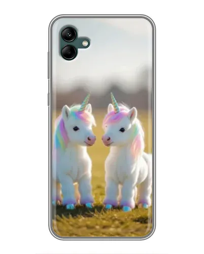 Чехол для Samsung Galaxy A04 с картинкой «Пара единорогов» Чехол для Samsung Galaxy A04 с картинкой «Пара единорогов»