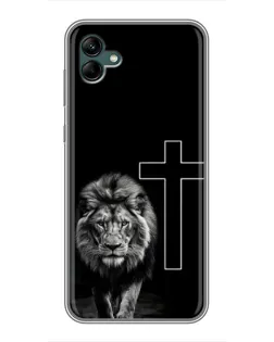 Чехол для Samsung Galaxy A04 с картинкой «Лев и Крест»