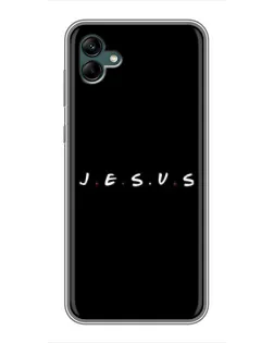 Чехол для Samsung Galaxy A04 с картинкой «Точки веры J.E.S.U.S.»