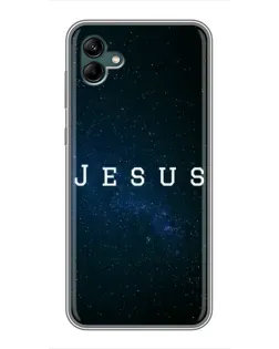 Чехол для Samsung Galaxy A04 с картинкой «Звездное небо Jesus»