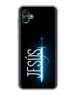 Чехол для Samsung Galaxy A04 с картинкой «Меч Духа Jesus»