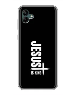 Чехол для Samsung Galaxy A04 с картинкой «Вертикаль веры Jesus»