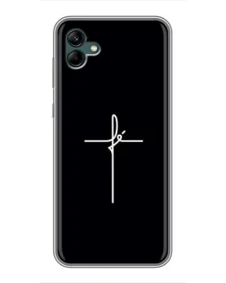Чехол для Samsung Galaxy A04 с картинкой «Тонкий крест»