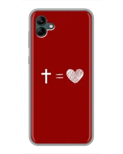 Чехол для Samsung Galaxy A04 с картинкой «Уравнение любви»