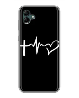 Чехол для Samsung Galaxy A04 с картинкой «Пульс веры»