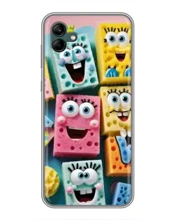Чехол для Samsung Galaxy A04 с картинкой «Цветные губки»