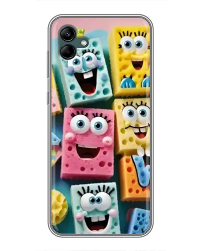 Чехол для Samsung Galaxy A04 с картинкой «Цветные губки»