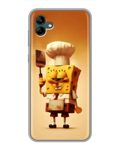 Чехол для Samsung Galaxy A04 с картинкой «Губка Боб повар»