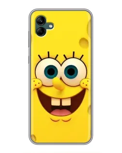 Чехол для Samsung Galaxy A04 с картинкой «Губка Боб улыбка»