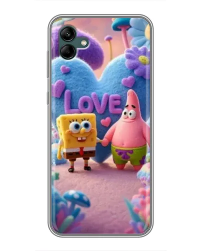 Чехол для Samsung Galaxy A04 с картинкой «Губка Боб Патрик»