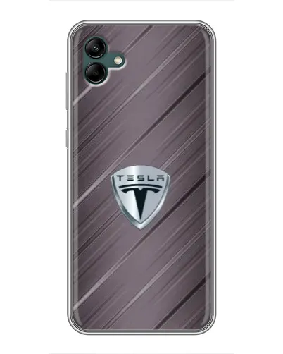 Чехол для Samsung Galaxy A04 с картинкой «Металлическая текстура Tesla» Чехол для Samsung Galaxy A04 с картинкой «Металлическая текстура Tesla»