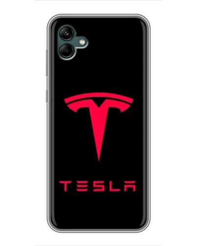 Чехол для Samsung Galaxy A04 с картинкой «Tesla Red Logo» Чехол для Samsung Galaxy A04 с картинкой «Tesla Red Logo»