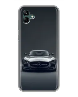 Чехол для Samsung Galaxy A04 с картинкой «Mercedes на черном»