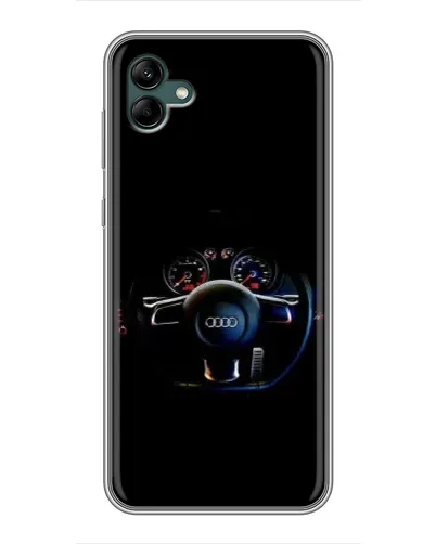 Чехол для Samsung Galaxy A04 с картинкой «Салон Audi — руль»