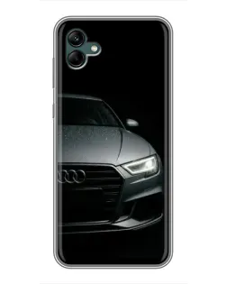 Чехол для Samsung Galaxy A04 с картинкой «Audi — детализация кузова» Чехол для Samsung Galaxy A04 с картинкой «Audi — детализация кузова»