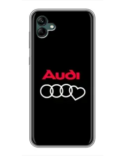 Чехол для Samsung Galaxy A04 с картинкой «Логотип Audi Heart» Чехол для Samsung Galaxy A04 с картинкой «Логотип Audi Heart»