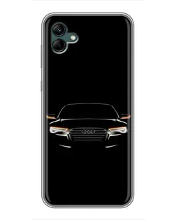 Чехол для Samsung Galaxy A04 с картинкой «Audi — ночной контур» Чехол для Samsung Galaxy A04 с картинкой «Audi — ночной контур»