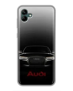 Чехол для Samsung Galaxy A04 с картинкой «Audi — градиентный контур» Чехол для Samsung Galaxy A04 с картинкой «Audi — градиентный контур»