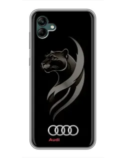 Чехол для Samsung Galaxy A04 с картинкой «Графика — пантера и Audi» Чехол для Samsung Galaxy A04 с картинкой «Графика — пантера и Audi»