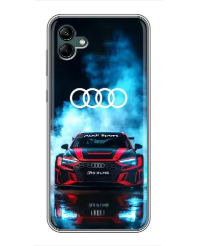 Чехол для Samsung Galaxy A04 с картинкой «Audi Sport — неон»