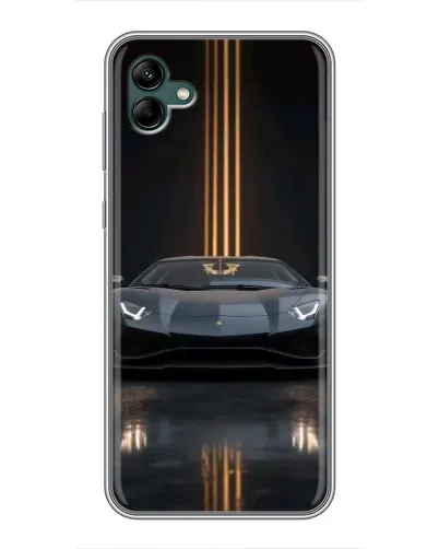 Чехол для Samsung Galaxy A04 с картинкой «Lamborghini золотые линии»